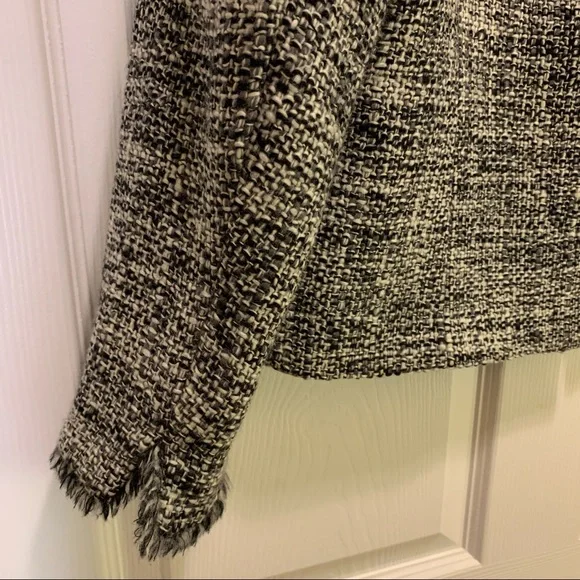 Talbots Black & Gray Wool Blazer Suit JacketSize 10P